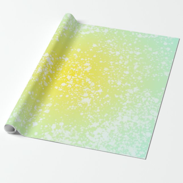 Spring Splatter Wrapping Paper (Unrolled)