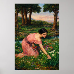 Spring Spreads One Green Lap of Flowers Poster