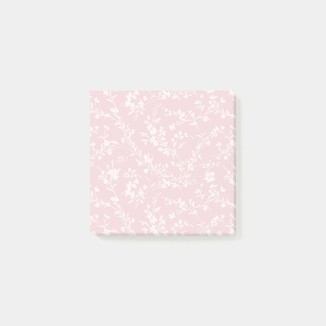 Spring Sprigs Neutral - Blush Pink Post-it Notes (Front)