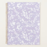Spring Sprigs Neutral - Dusty Lavender Planner<br><div class="desc">This "Spring Sprigs" design features a delicate two-tone floral pattern with airy botanical sprigs branches,  an ideal choice for adding a fresh,  seasonal charm to spring weddings,  baby showers,  or Mother's Day...  a light and graceful touch to every celebration and heartfelt gift.</div>