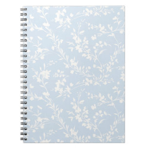 Spring Sprigs Neutral - Powder Blue Notebook