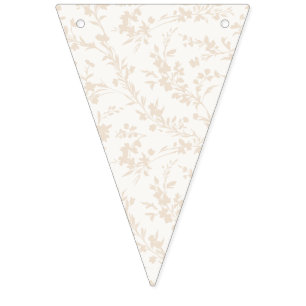 Spring Sprigs Soft Linen - Neutral Bunting Flags