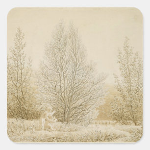 Spring Square Sticker