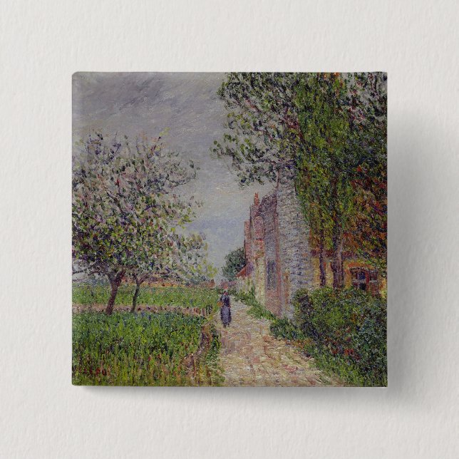 Spring, St. Cyr-de-Vaudreuil 2 Inch Square Button (Front)
