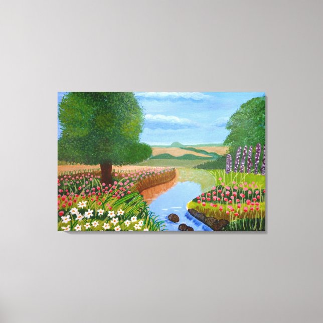 Spring Stream Canvas Print (Front)
