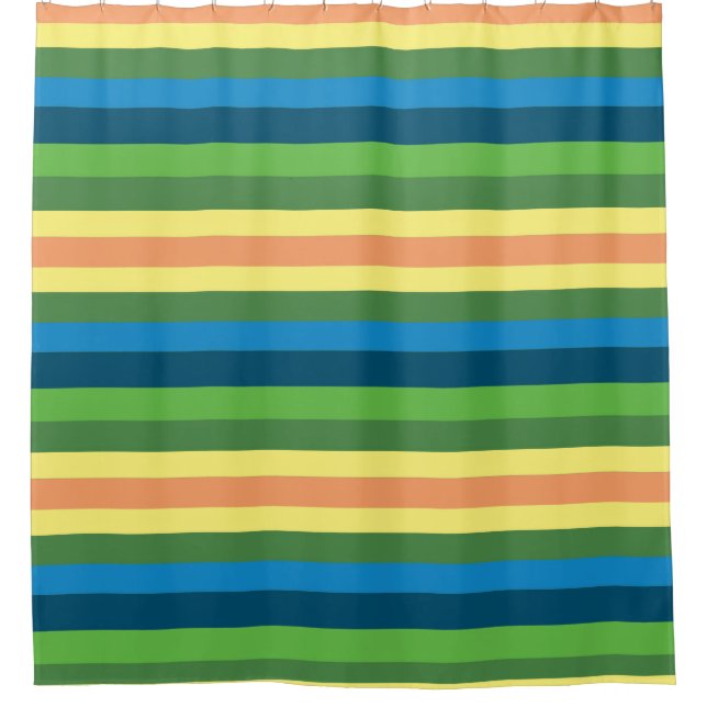 Spring Stripes   Shower Curtain (Front)