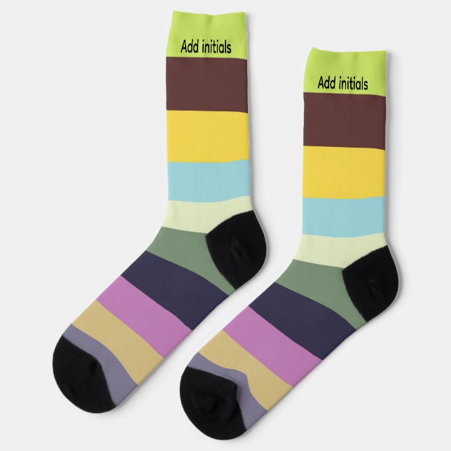 Spring Stripes Socks (Left)