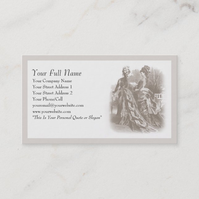 Spring Stroll - Business Card (Front)