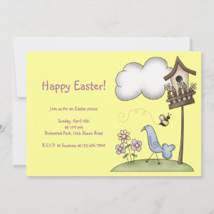 Spring Stuff · Birdhouse & Bird Invitation
