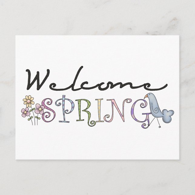 Spring Stuff · Welcome Spring Postcard (Front)