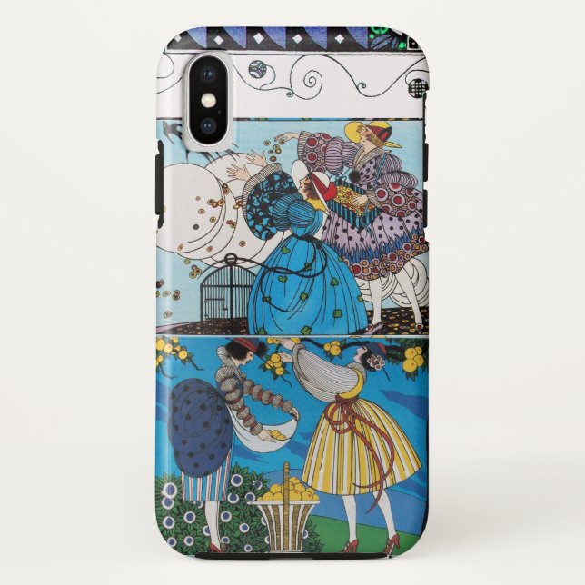 SPRING, SUMMER ART DECO WOMAN BEAUTY FASHION Case-Mate iPhone CASE (Back)