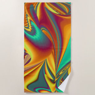 Spring Summer Autumn Flowers Magic Beach Towel