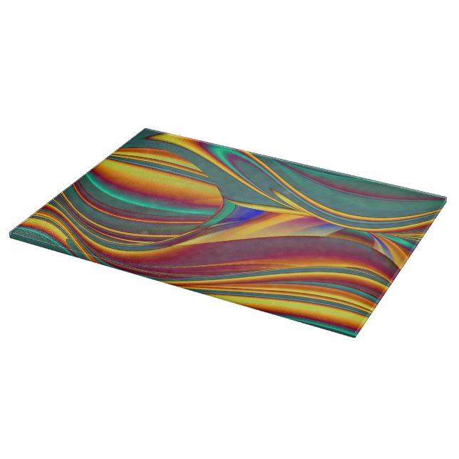 Spring Summer Autumn Flowers Magic Cutting Board (Corner)