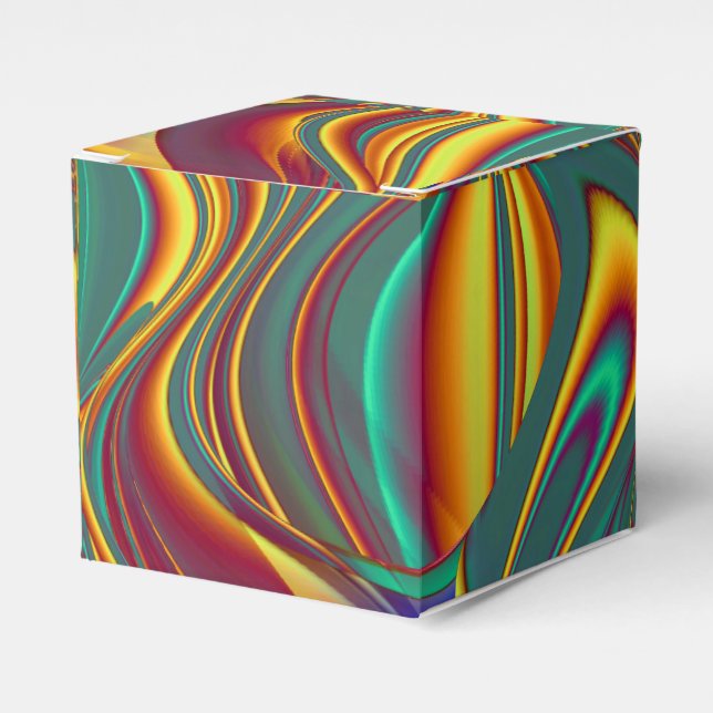 Spring Summer Autumn Flowers Magic Favor Box (Front Side)