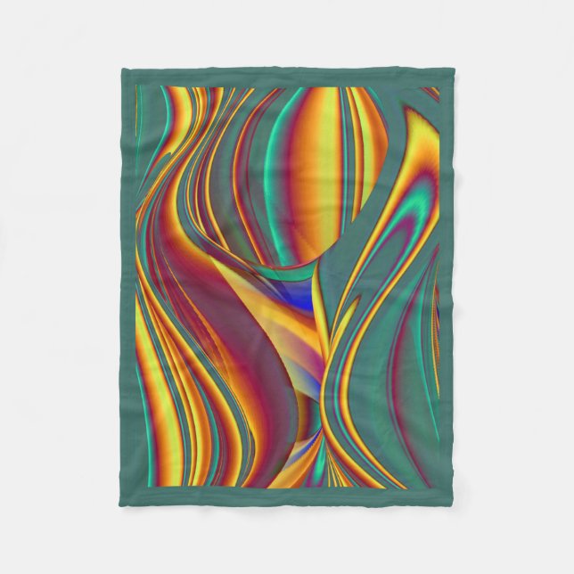Spring Summer Autumn Flowers Magic Fleece Blanket (Front)