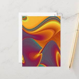 Spring Summer Autumn Flowers Magic Holiday Postcard