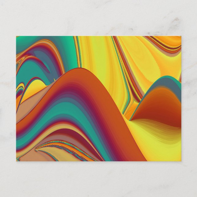 Spring Summer Autumn Flowers Magic Holiday Postcard (Front)