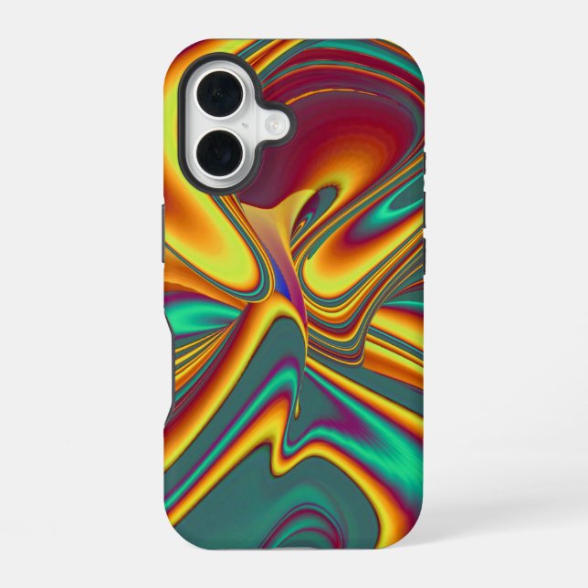 Spring Summer Autumn Flowers Magic iPhone 16 Case (Back)