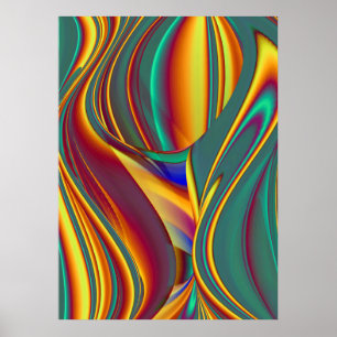 Spring Summer Autumn Flowers Magic Poster