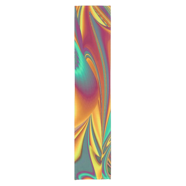 Spring Summer Autumn Flowers Magic Short Table Runner (Front)