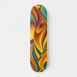 Spring Summer Autumn Flowers Magic Skateboard