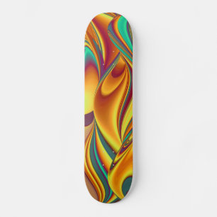 Spring Summer Autumn Flowers Magic Skateboard