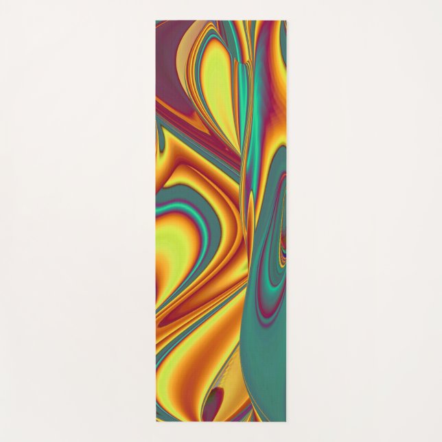 Spring Summer Autumn Flowers Magic Yoga Mat (Front)