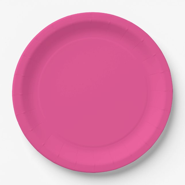 Spring Summer Colour Beetroot Purple Paper Plate (Front)