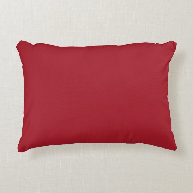 Spring Summer Colour Fiery Red Accent Pillow (Front)