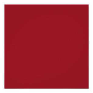 Spring Summer Colour Fiery Red Poster