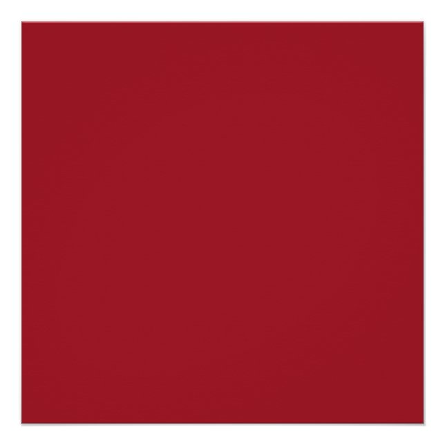 Spring Summer Colour Fiery Red Poster (Front)