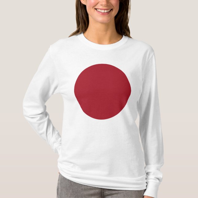 Spring Summer Colour Fiery Red Teddy Bear T-Shirt (Front)