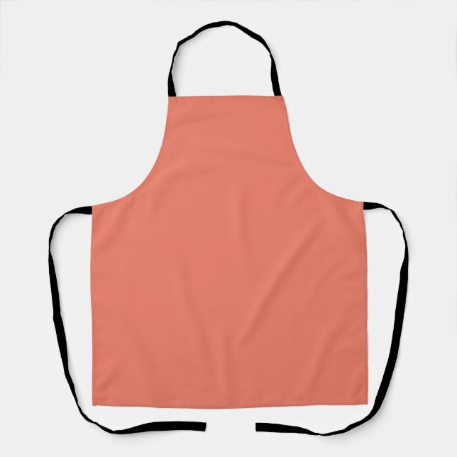 Spring Summer Colour Peach Pink Apron (Front)
