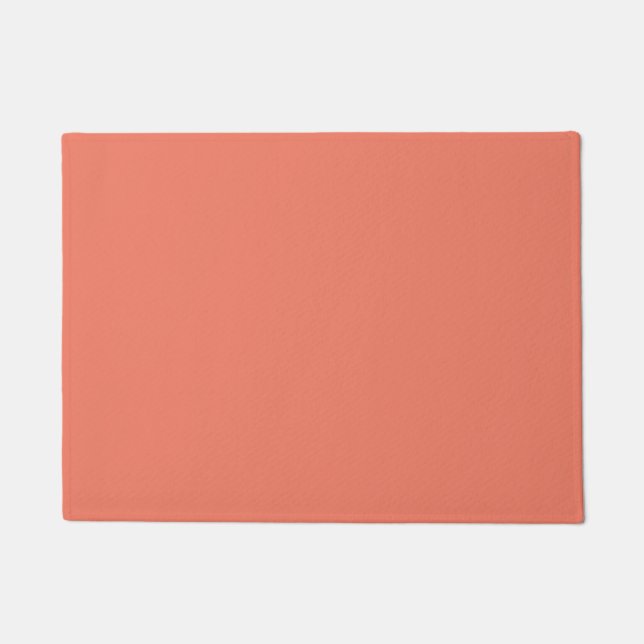 Spring Summer Colour Peach Pink Doormat (Front)