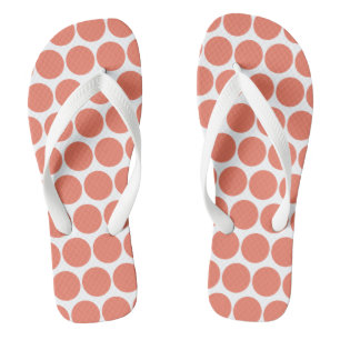 Spring Summer Colour Peach Pink Flip Flops
