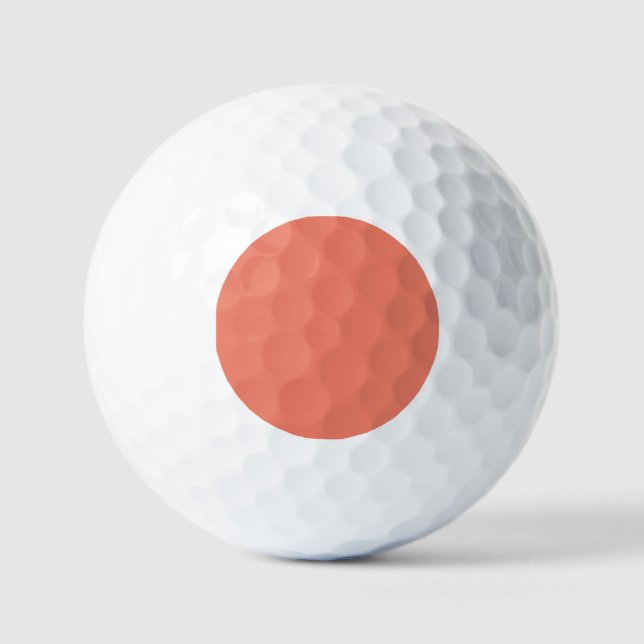 Spring Summer Colour Peach Pink Golf Balls (Front)