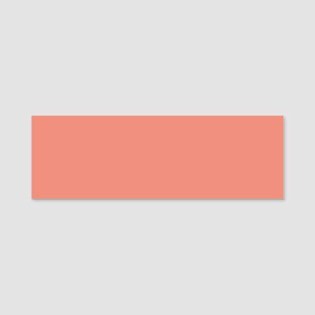 Spring Summer Colour Peach Pink Name Tag (Front)