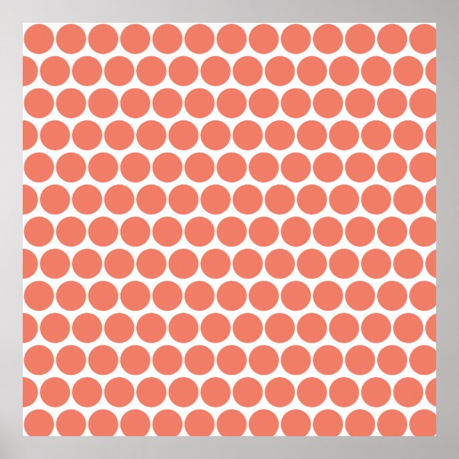 Spring Summer Colour Peach Pink Poster (Front)