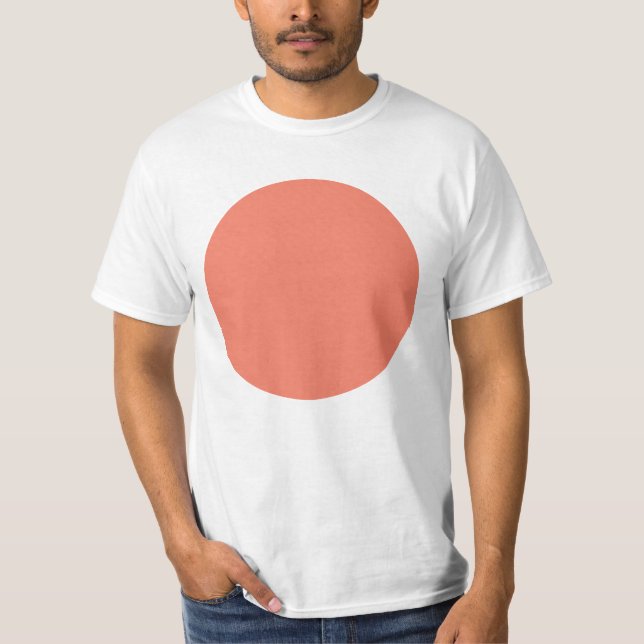Spring Summer Colour Peach Pink T-Shirt (Front)