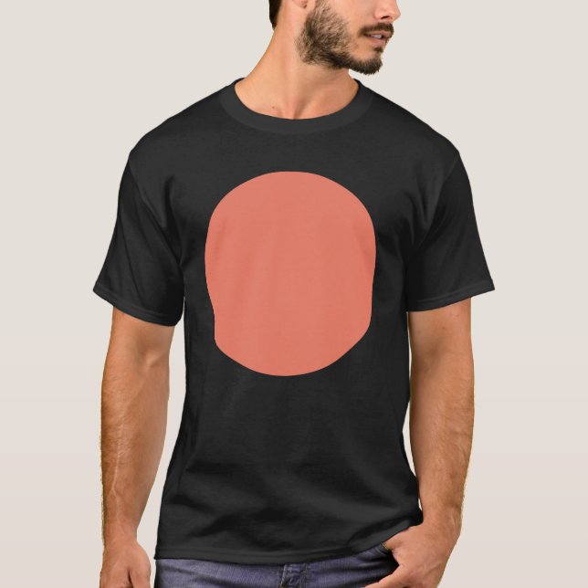 Spring Summer Colour Peach Pink T-Shirt (Front)