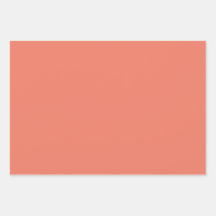 Spring Summer Colour Peach Pink Wrapping Paper Sheet