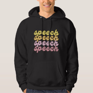 Spring & Summer Speech Therapy SLP Therapist Retro Hoodie
