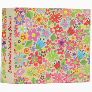 Spring Summer Wedding Planner Organizer Binder