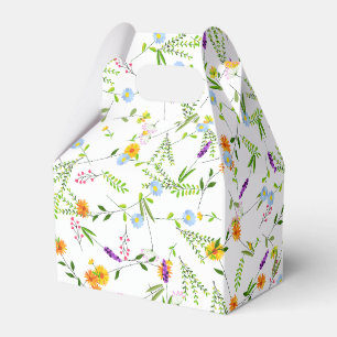 Spring Summer Wild flowers Favor Box