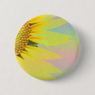 Spring sunflowers 2 inch round button