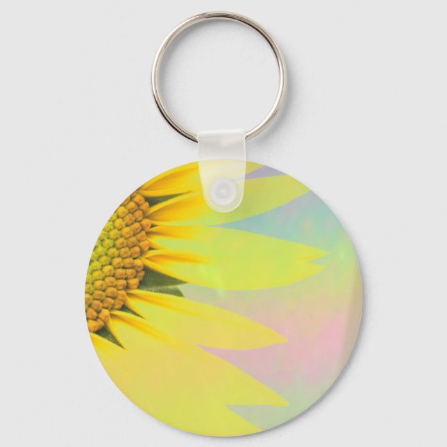 Spring sunflowers keychain (Front)