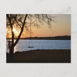 Spring Sunset Peaceful Postcard
