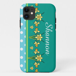 Spring Sunshine Daffodil Border iPhone 5/5s Case