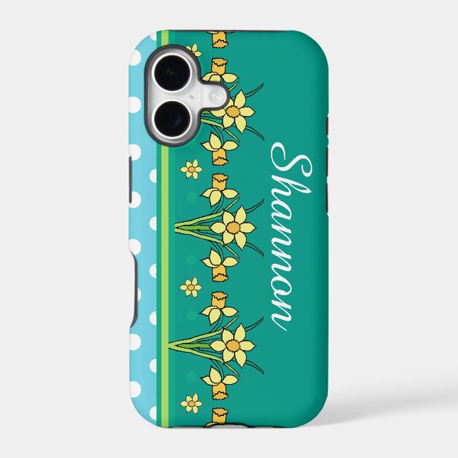 Spring Sunshine Daffodil Border iPhone 5/5s Case (Back)