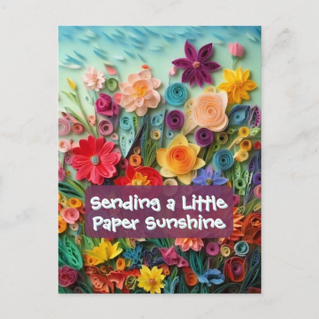 Spring Sunshine Floral Postcard (Front)